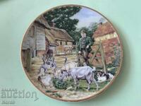 English porcelain plate