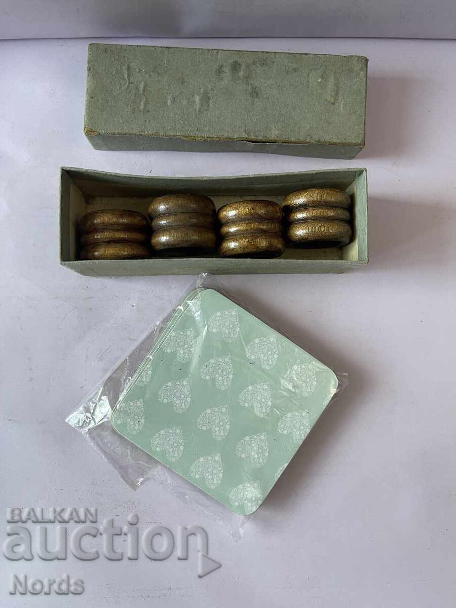 Ξύλινα δαχτυλίδια πετσέτας με τιμή € 0.01 | 0.02 BGN