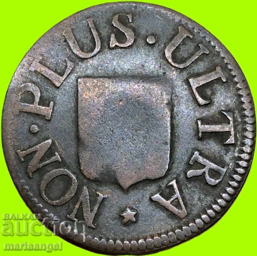 Livrarea Franța 1827 1 liard Maximus token 22mm