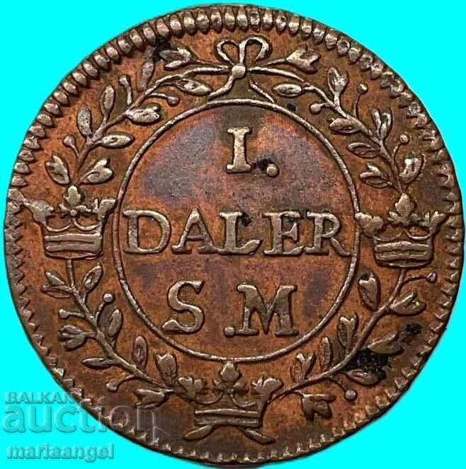 Delivery of Sweden 1 Daler 1718 "Jupiter" Charles XII Copper
