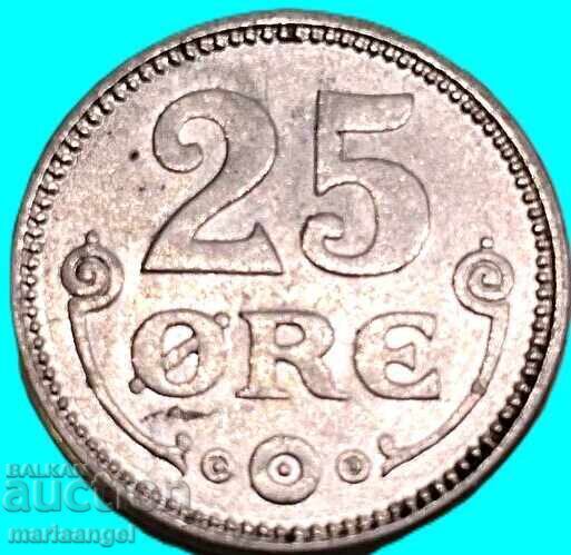 Danemarca 25 Øre 1919 argint cu preț € 8.57 | 16.76 BGN