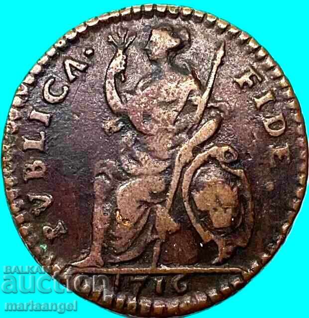 Sweden 1 Daler 1716 Charles XII Copper - 5