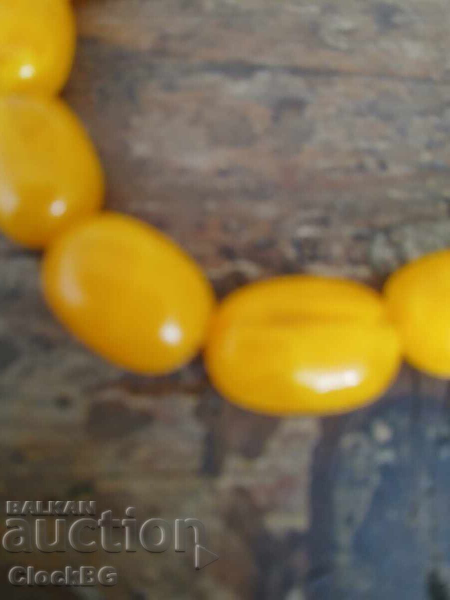 Imitation amber necklace made of lightweight plastic/resin with price € 15.00 | 29.34 BGN