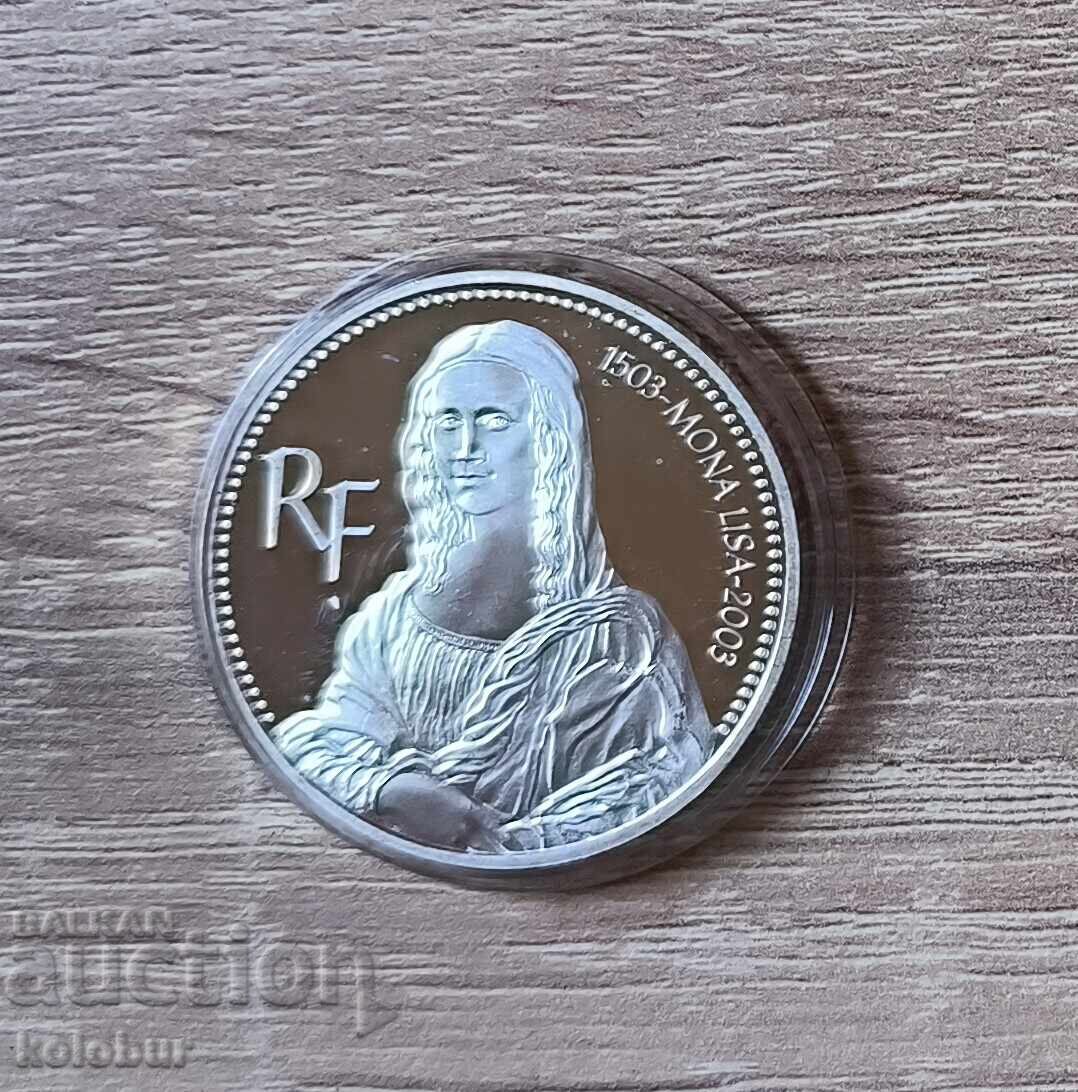 France 1½ euro 2003 500 years Mona Lisa with price € 150.00 | 293.38 BGN