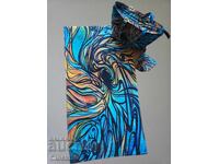 Designer handbag & scarf