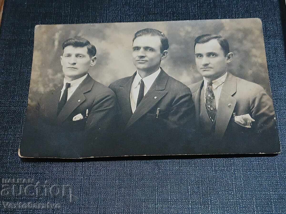 Fotografie-Poză veche-CICLIȘTI