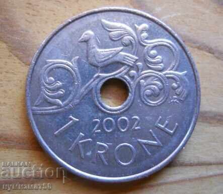 1 coroană 2002 - Norvegia