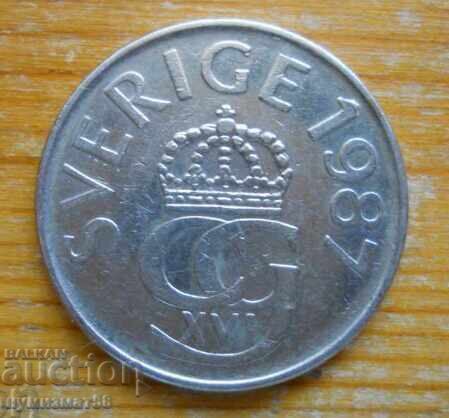 5 крони 1987 г. - Швеция с цена € 0.70 | 1.37 лв.