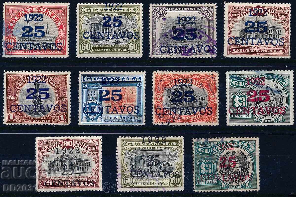 Guatemala 1922 - overprints