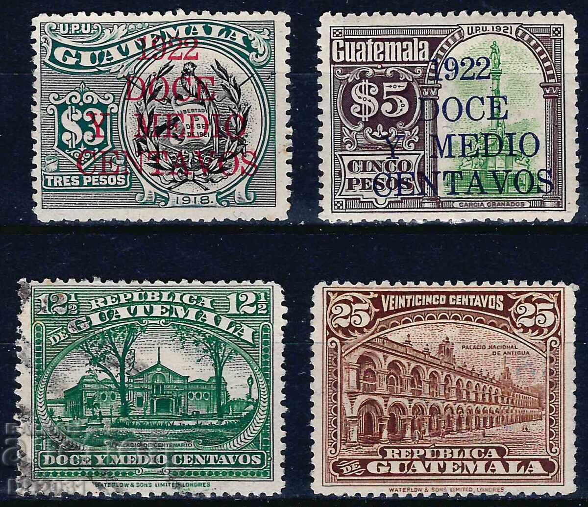 Guatemala 1922 - overprints