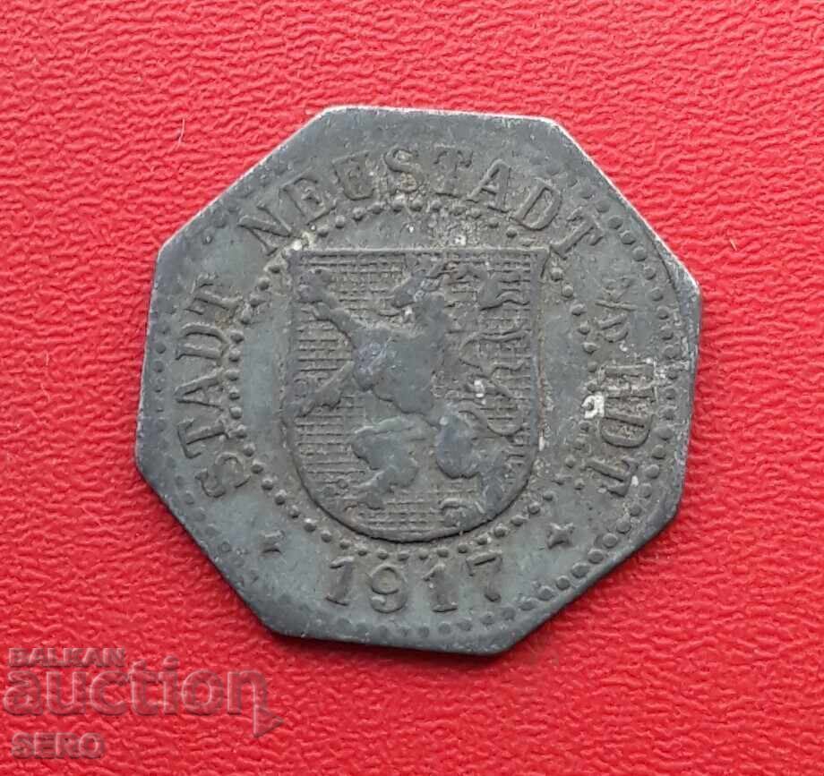 Германия-Бавария-Нойщат-10 пфенига 1917 с цена € 3.00 | 5.87 лв.