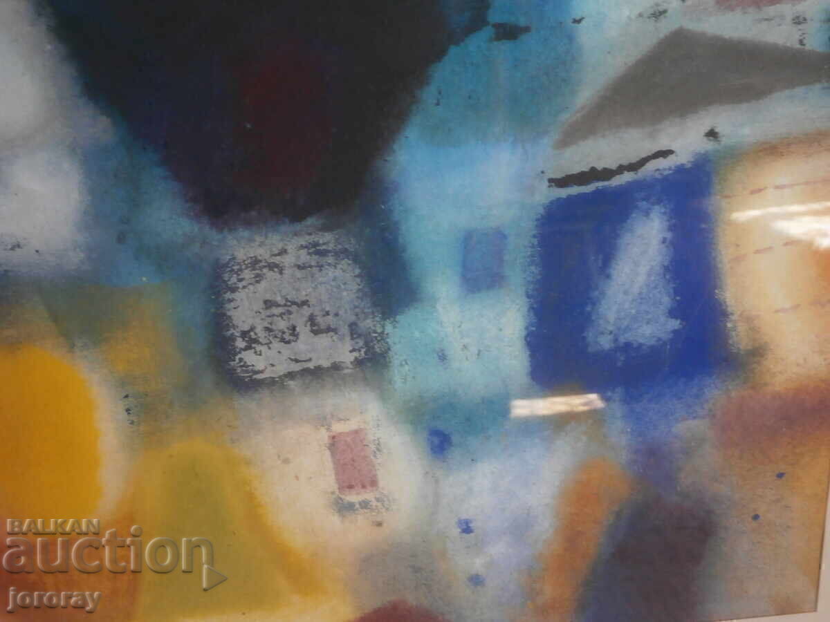 Livrarea Pictură acuarelă de Dimitar Petrov 92x72cm. Livrarea Pictură acuarelă de Dimitar Petrov 92x72cm.
