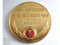 Vintage medal boxing plaque AIBA Boxing Congress 1958