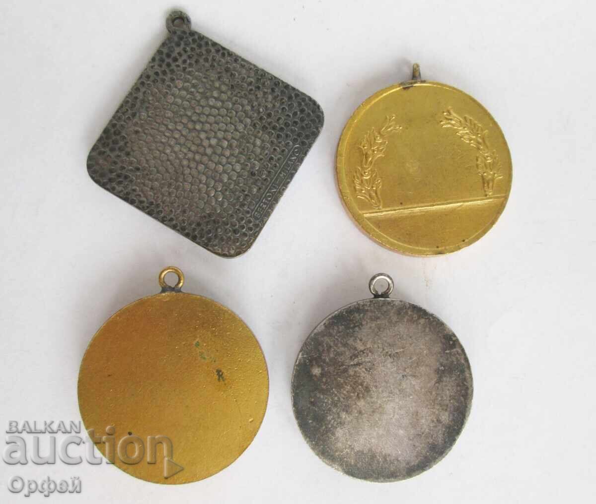 Lot of 4 old boxing medals boxing medallions with price € 40.00 | 78.23 BGN