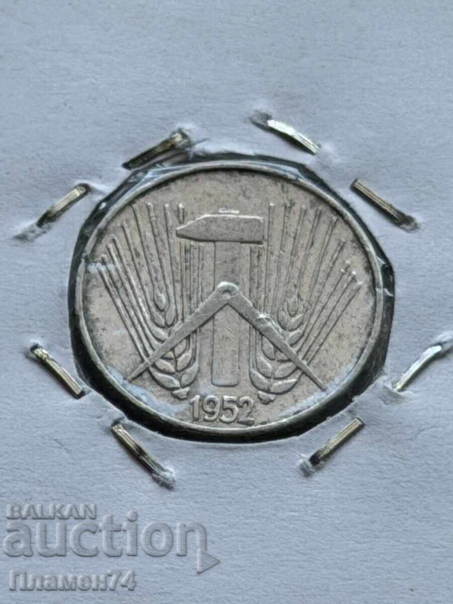 5 пфенинга 1952 Германия с цена € 1.00 | 1.96 лв.