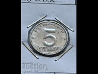 5 пфенинга 1952 Германия