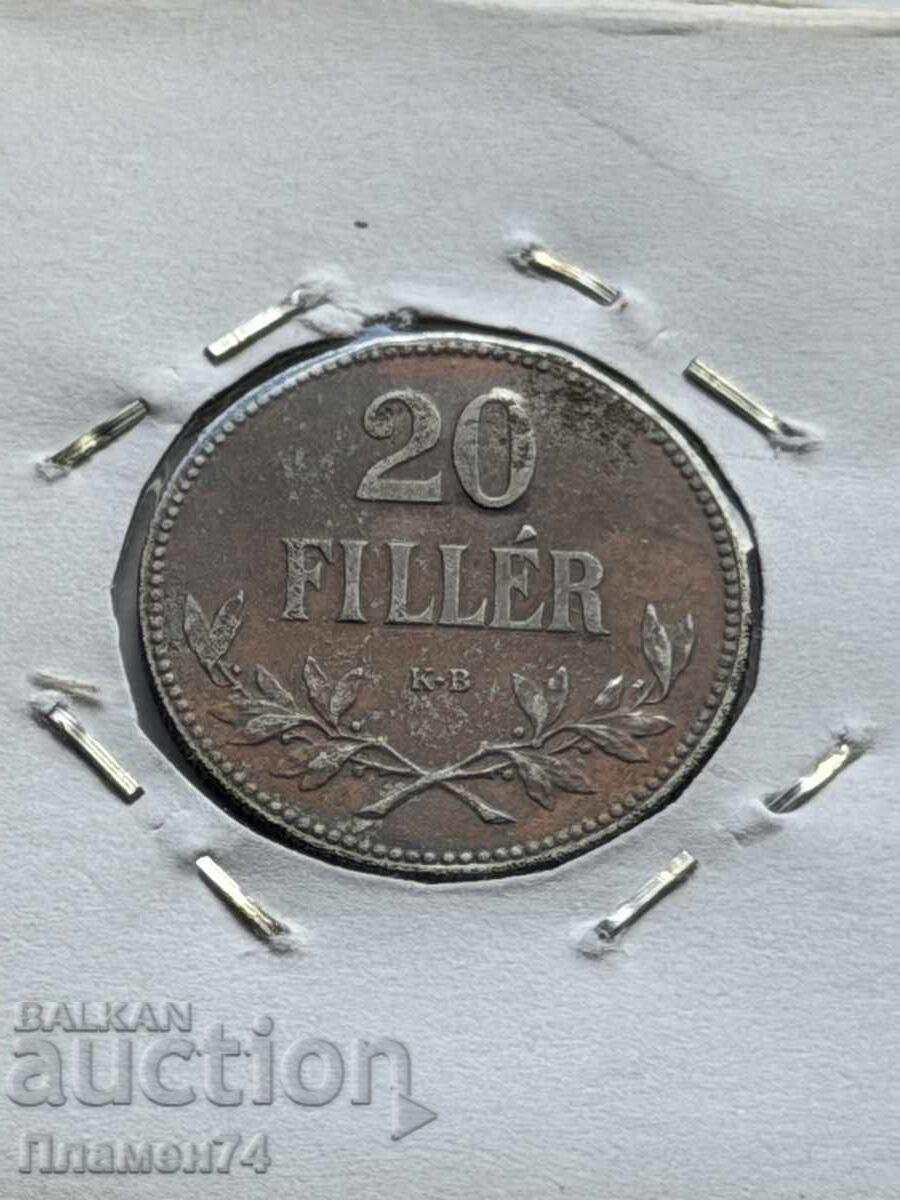 20 filler 1916 Hungary