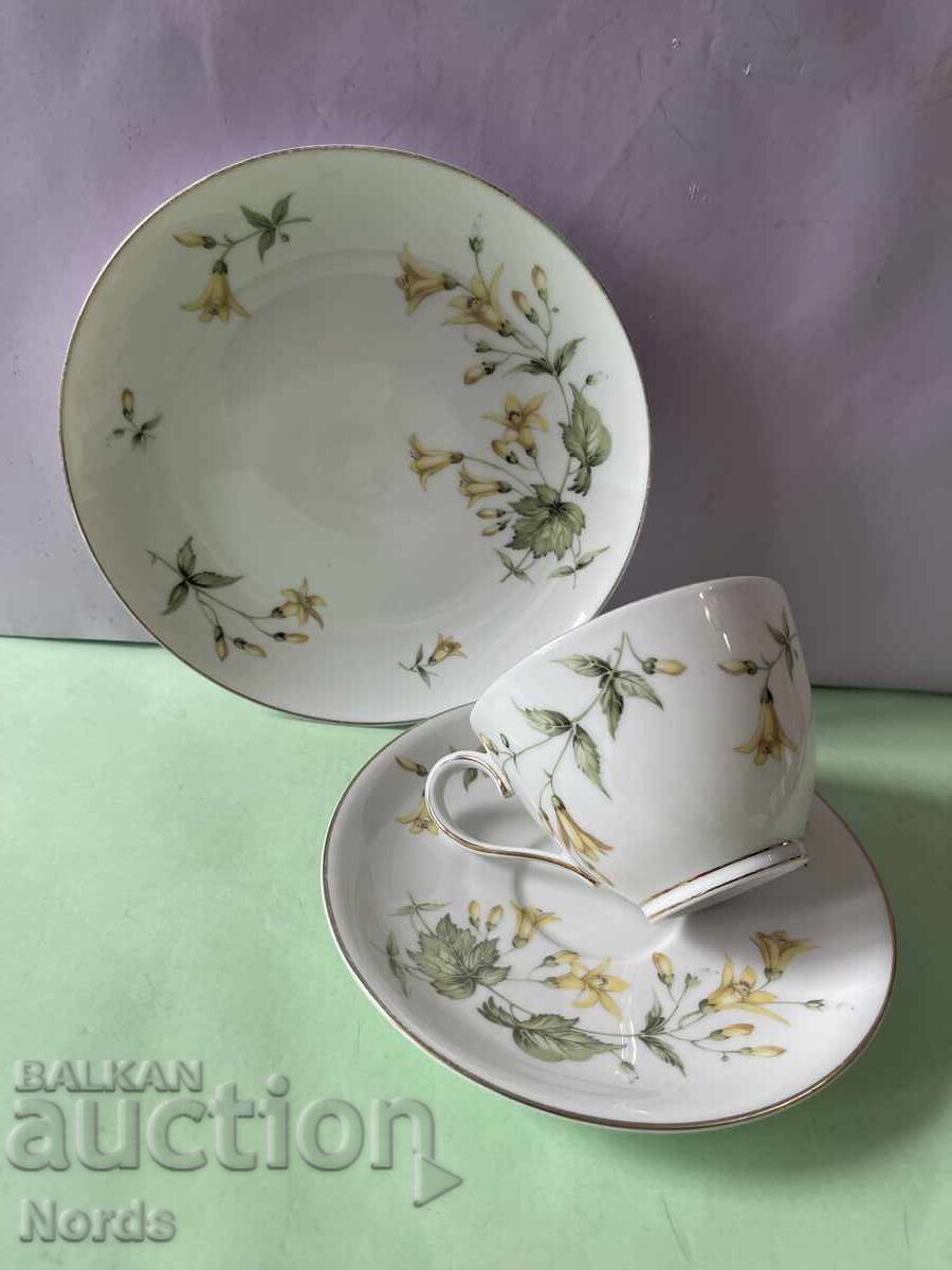 German triple tea set with price € 0.01 | 0.02 BGN