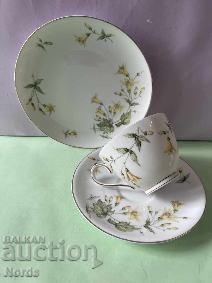 Auction  German triple tea set