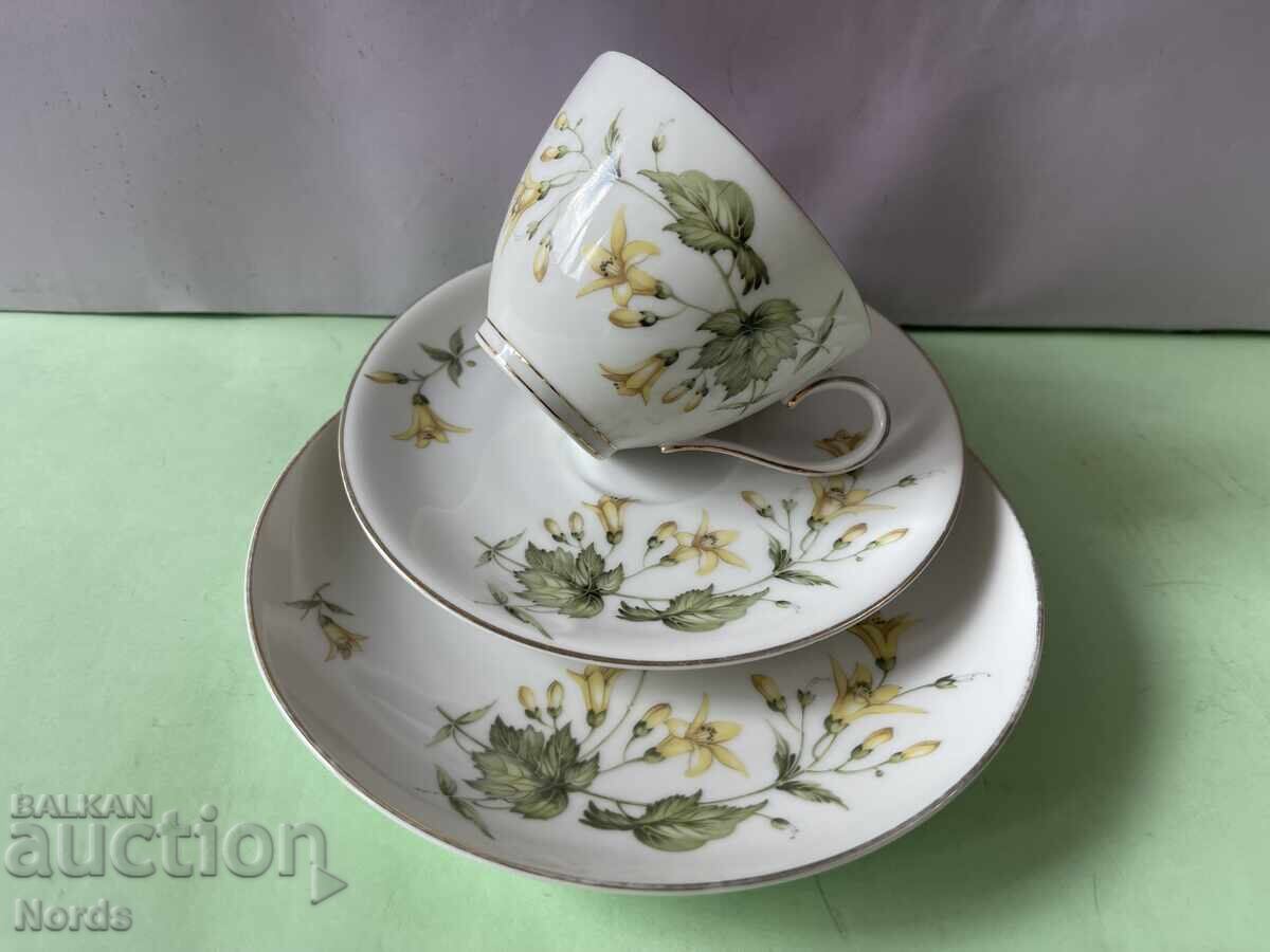 German triple tea set