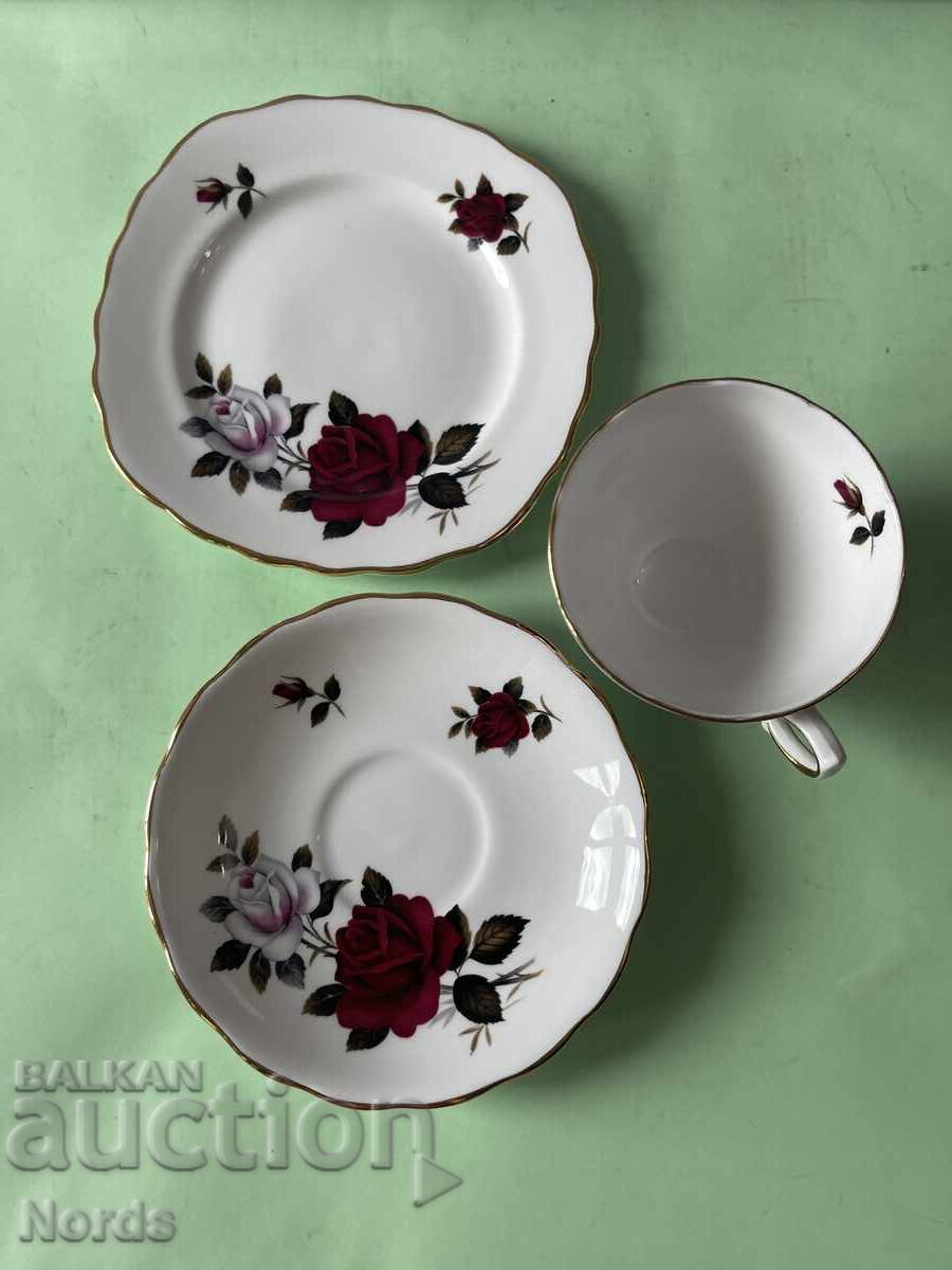 Delivery of Beautiful English triple tea set