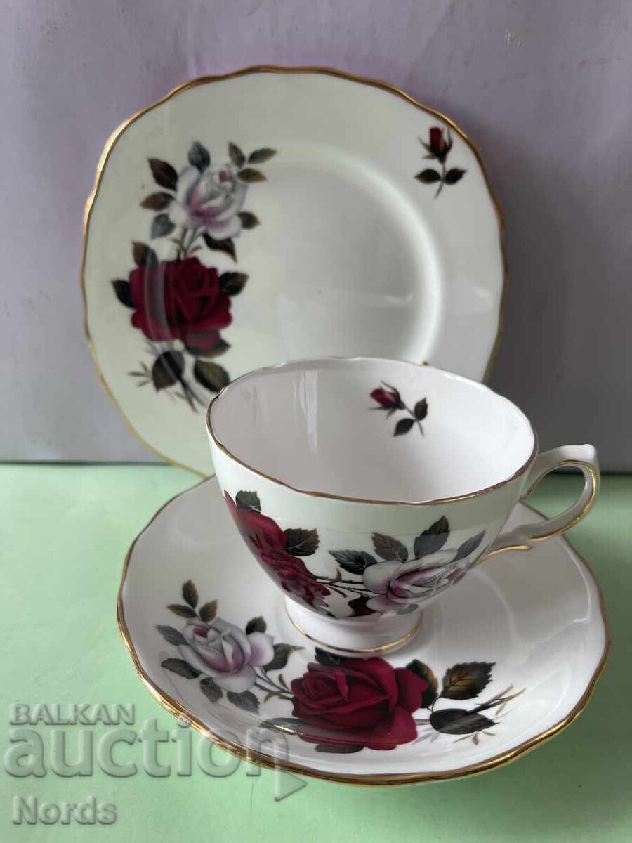 Delivery of Beautiful English triple tea set