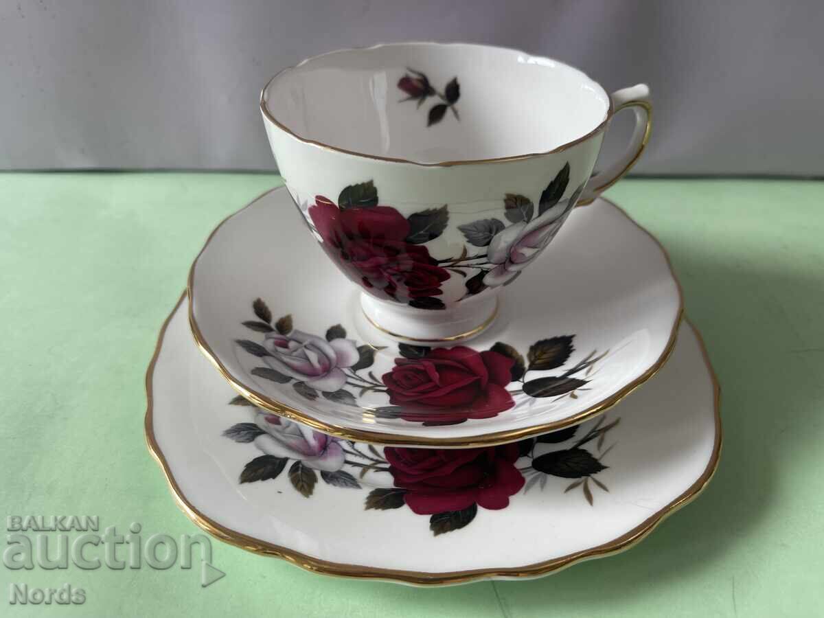 Beautiful English triple tea set