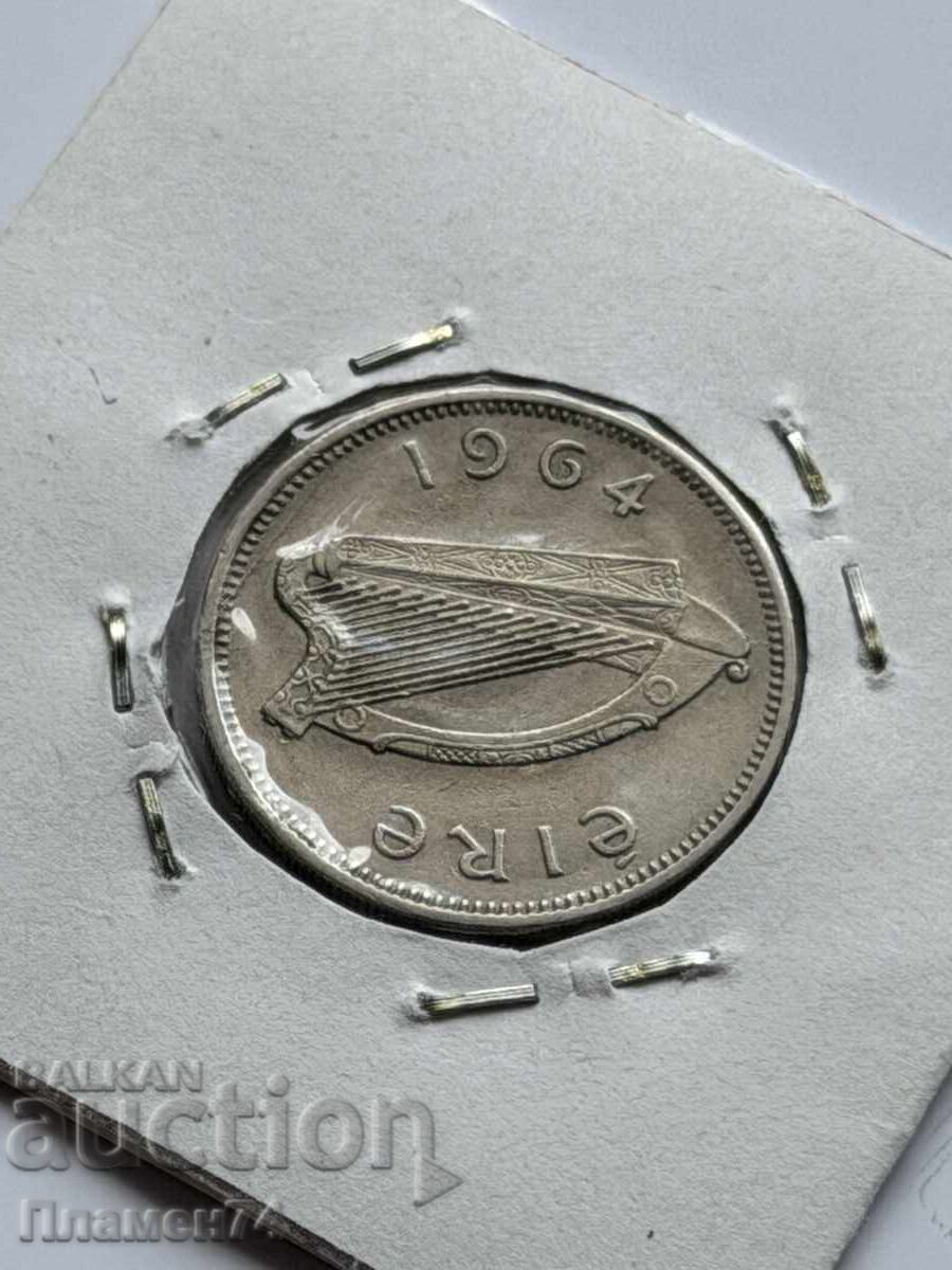 1 шилинг 1964 Ирландия с цена € 1.00 | 1.96 лв.