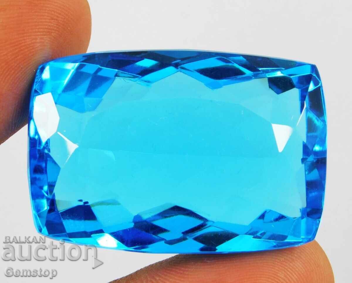 Δημοπρασία BZC! 119.80ct φυσικό ακουαμαρίνιο cushion με πιστοποίηση OMGTL από 1ct!