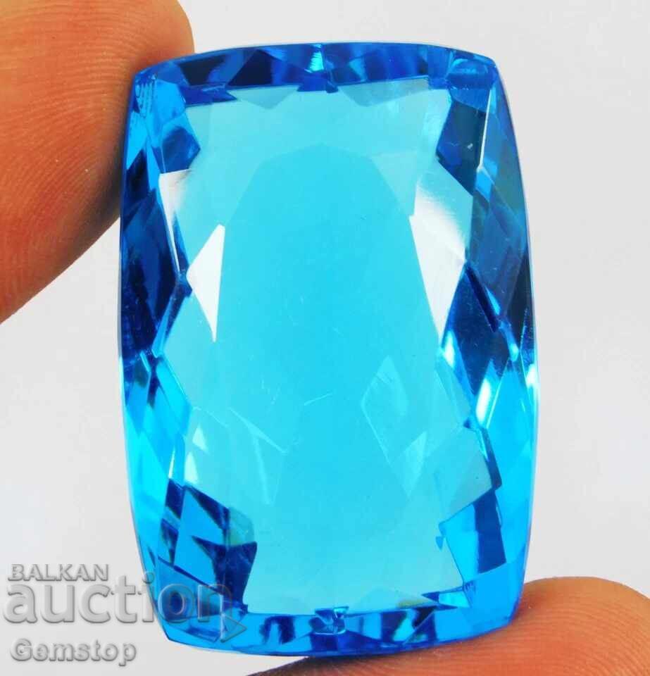 Παράδοση BZC! 119.80ct φυσικό ακουαμαρίνιο cushion με πιστοποίηση OMGTL από 1ct!