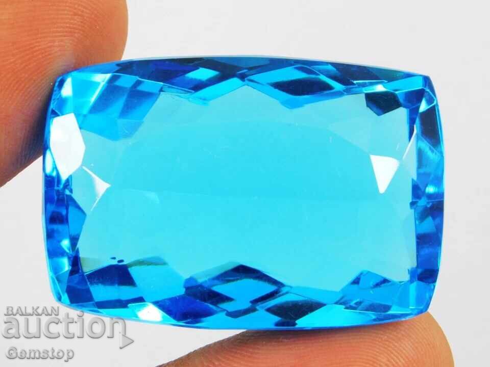 BZC! 119.80ct φυσικό ακουαμαρίνιο cushion με πιστοποίηση OMGTL από 1ct! - 5
