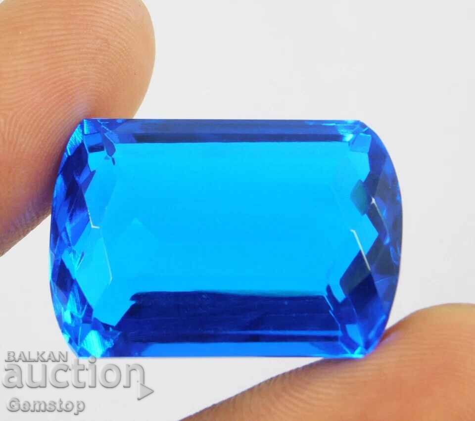 BZC! 57.55 ct φυσικό τοπάζι cushion με πιστοποίηση OMGTL από 1c! - 6