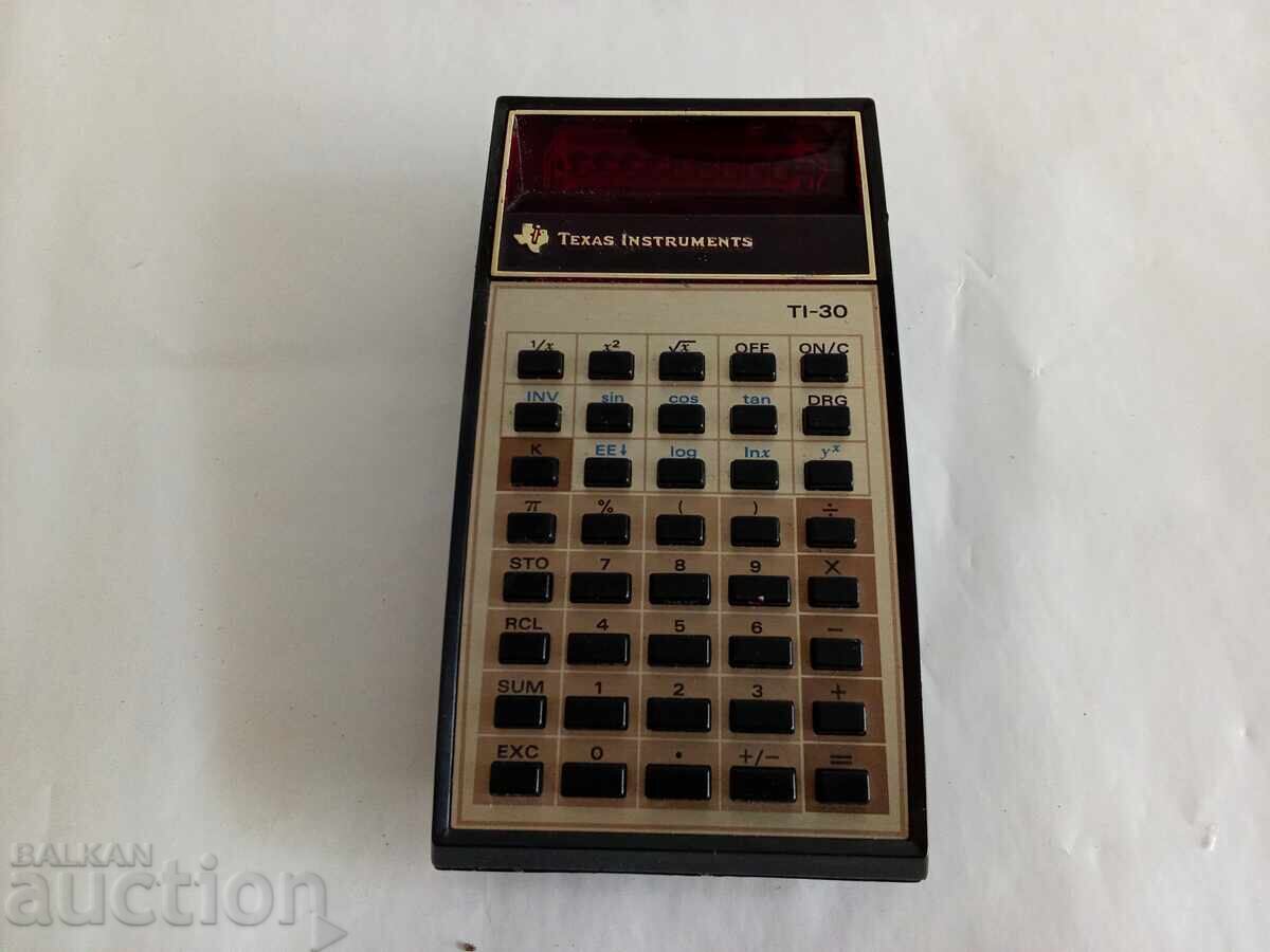 Texas Instruments TI-30 calculator from 1976 - 6
