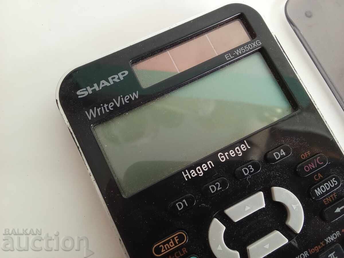 Sharp EL-W550XG calculator with WriteView display - 5