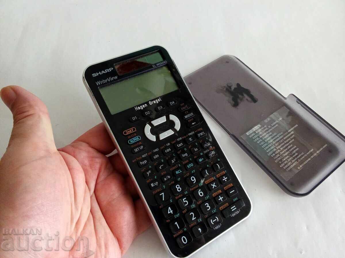 Sharp EL-W550XG calculator with WriteView display