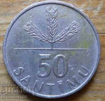 50 centime 1992 - Letonia