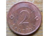 2 сантима 2006 г. - Латвия