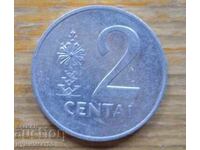 2 cenți 1991 - Lituania