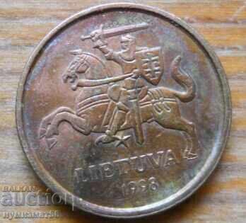 10 centas 1998 - Lithuania with price € 0.40 | 0.78 BGN