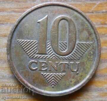 10 centas 1998 - Lithuania