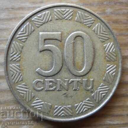 50 centas 2000 - Lithuania