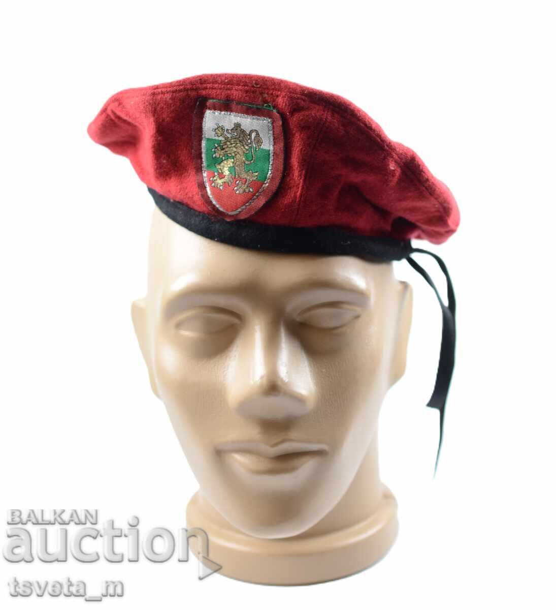 Red military beret from the Bulgarian Army