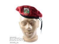 Red military beret from the Bulgarian Army