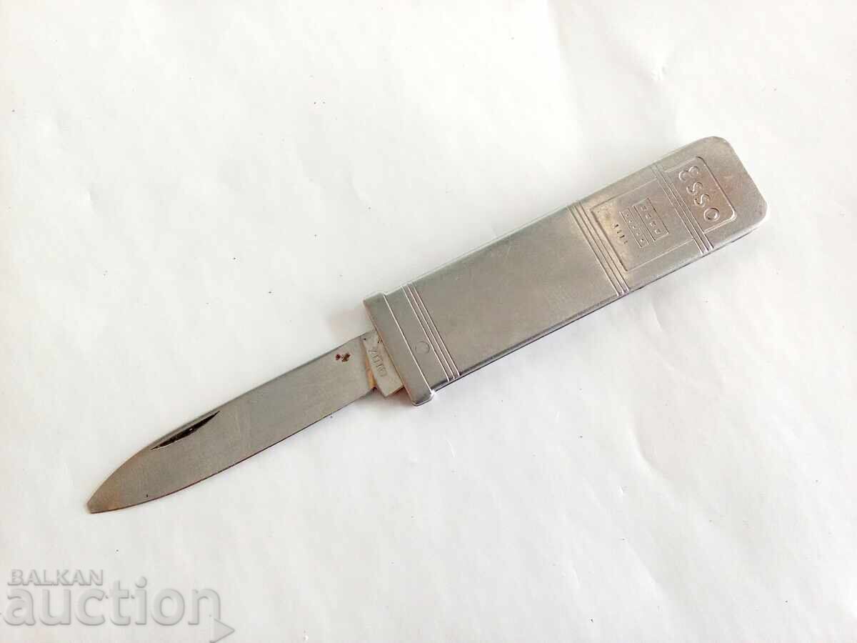 Delivery of ESSO Promotional Pocket Knife Gas Pump 1960 Delivery of ESSO Promotional Pocket Knife Gas Pump 1960