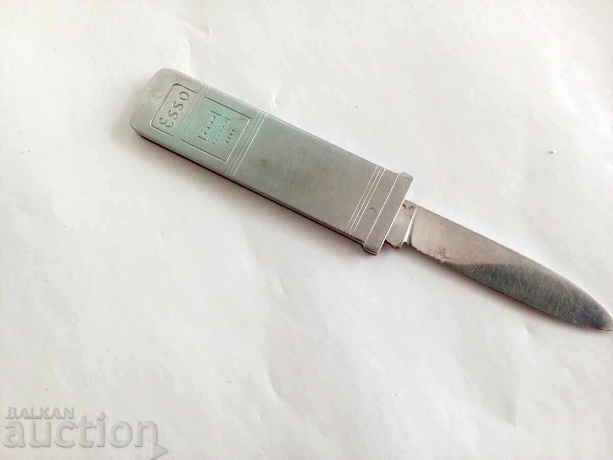 ESSO Promotional Pocket Knife Gas Pump 1960 - 5 ESSO Promotional Pocket Knife Gas Pump 1960 - 5