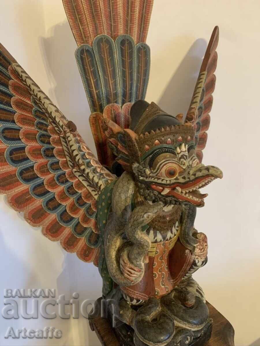 Δημοπρασία Garuda-19ος αιώνας Ινδονησία, ξυλόγλυπτο, κορυφαία κατάσταση