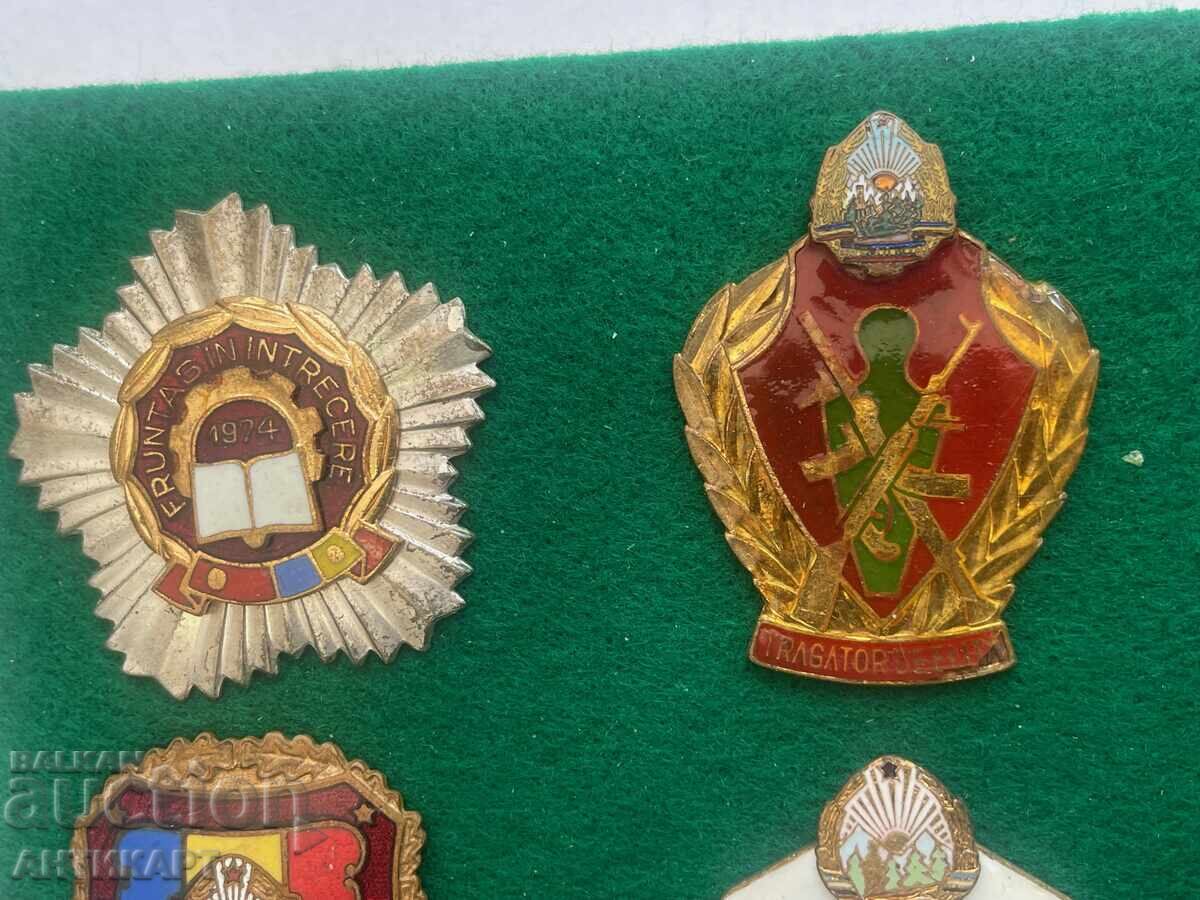 Румъния комунизъм 5 броя знаци значки ордени с цена € 16.00 | 31.29 лв.