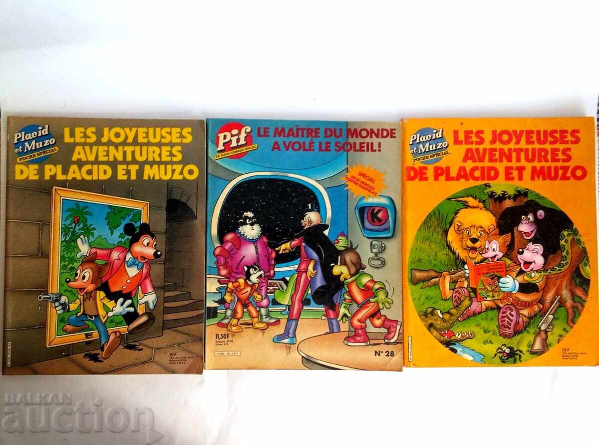 benzi desenate franceze, inclusiv "Pif Gadget" și "Placid et Muzo"