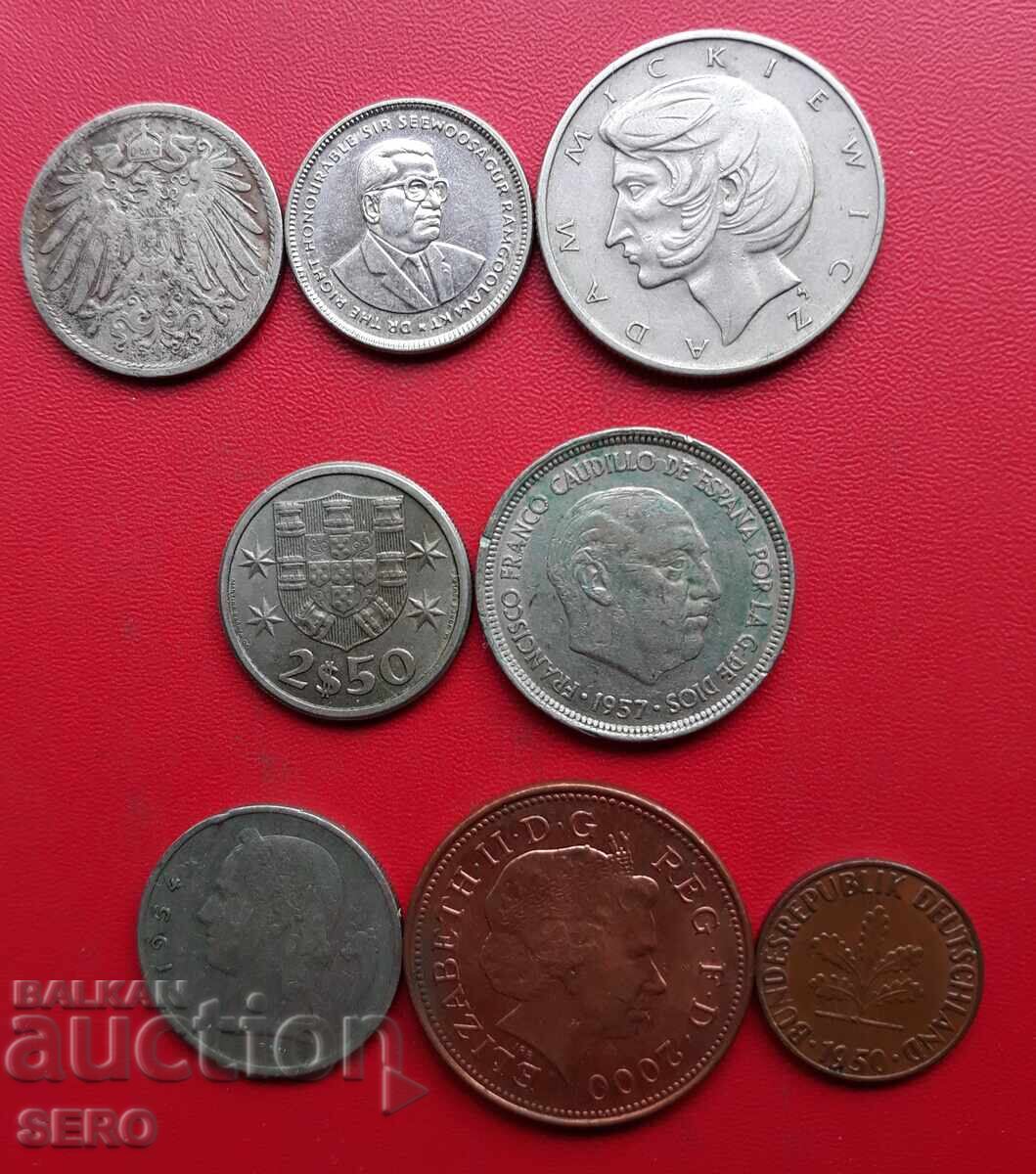 Lot mixt de 8 monede cu preț € 0.51 | 1.00 BGN