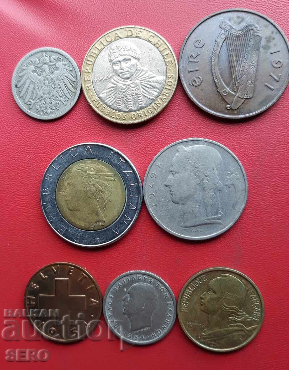 Смесен лот от 8 монети с цена € 0.51 | 1.00 лв.
